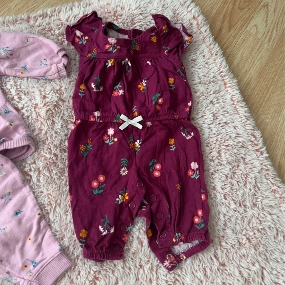 Bundle of Baby Girl Infant Newborn Tops Pants Jumpsuit Dress Diaper Cover